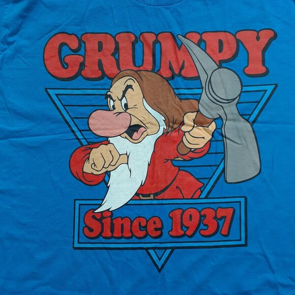 Grumpy Since 1937 - New Sapphire Blue 2XL T-Shirt - Picture 2 of 5